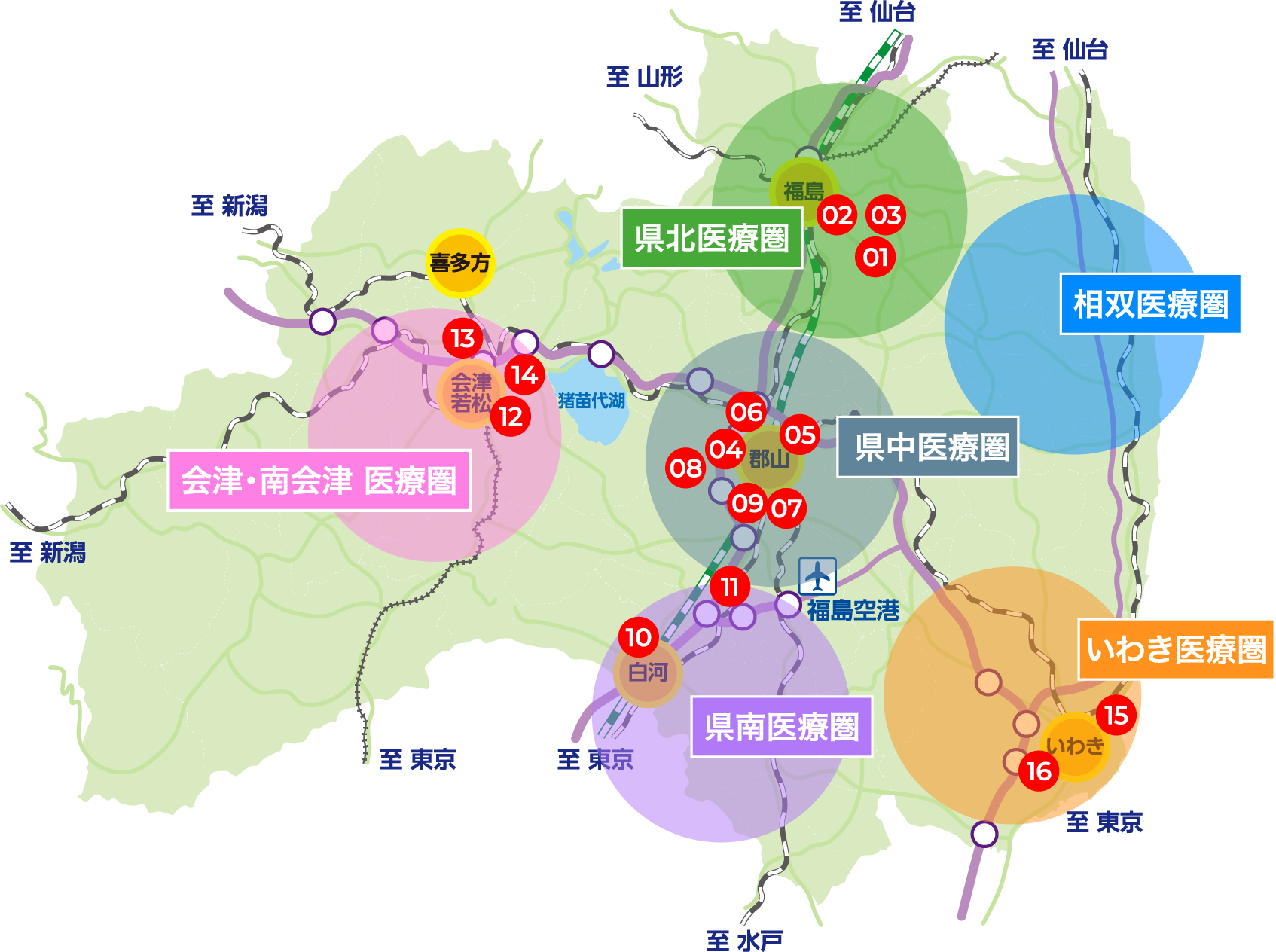 福島県エリアマップ